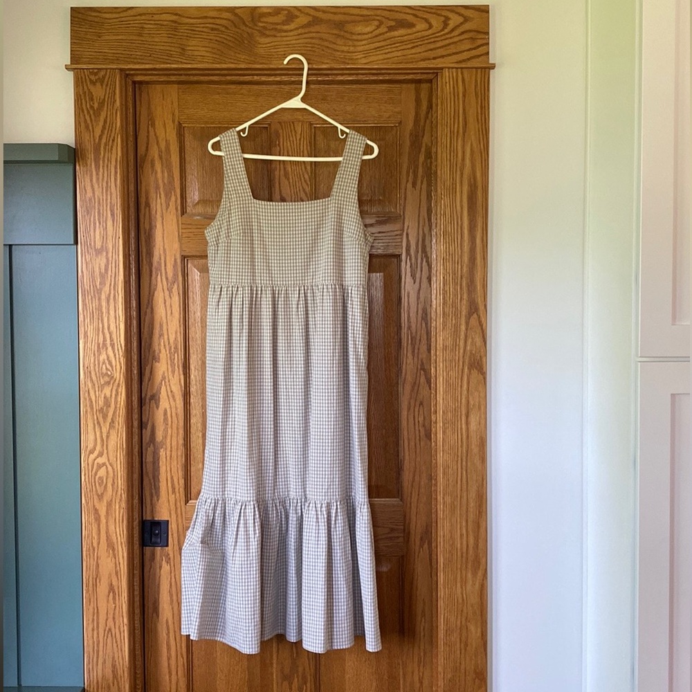 Neuflora Beige Gingham Ramona Dress